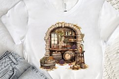 Vintage Wine Cellar Sublimation PNG Clipart Product Image 3