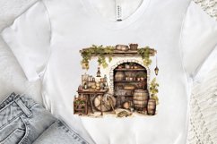 Vintage Wine Cellar Sublimation PNG Clipart Product Image 3