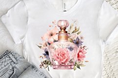 Perfume Bottle Floral Sublimation PNG Clipart Product Image 3