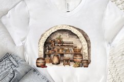 Vintage Wine Cellar Sublimation PNG Clipart Product Image 3