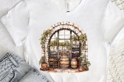 Vintage Wine Cellar Sublimation PNG Clipart Product Image 3