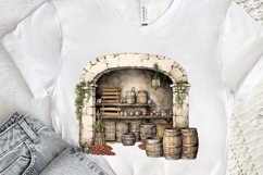 Vintage Wine Cellar Sublimation PNG Clipart Product Image 3