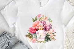 Perfume Bottle Floral Sublimation PNG Clipart Product Image 3