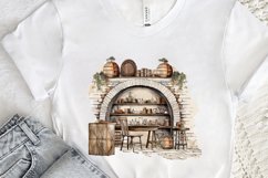 Vintage Wine Cellar Sublimation PNG Clipart Product Image 3