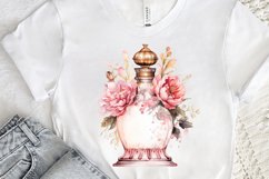 Perfume Bottle Floral Sublimation PNG Clipart Product Image 3