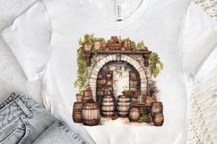 Vintage Wine Cellar Sublimation PNG Clipart Product Image 3