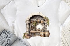 Vintage Wine Cellar Sublimation PNG Clipart Product Image 3