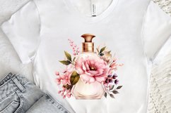 Perfume Bottle Floral Sublimation PNG Clipart Product Image 2