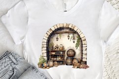 Vintage Wine Cellar Sublimation PNG Clipart Product Image 3