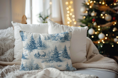 Vintage Winter Toile Pattern Product Image 3