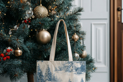 Vintage Winter Toile Pattern Product Image 4