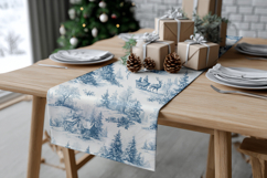 Vintage Winter Toile Pattern Product Image 5