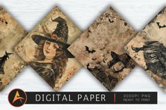 Vintage Witch Digital Paper Product Image 1