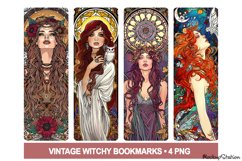 Vintage Bookmarks Printable PNG | Wiccan Witchy Designs PNG Product Image 1