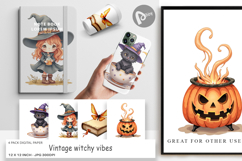 Digital Paper Vintage Witchy Vibes Product Image 1