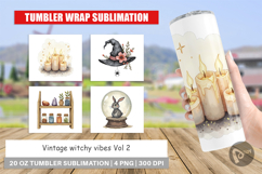 Tumbler Vintage Witchy Vibes Product Image 1