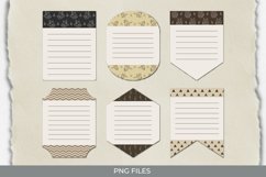 Vintage Wolf Seamless Pattern Shaped Journaling Area Product Image 1