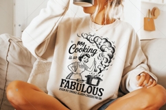 Vintage Woman Shirt,My Cooking Is So Fabulous SVG,Funny Product Image 6