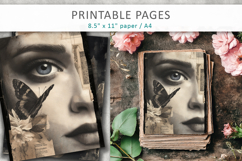 Vintage Woman Junk Journal, vintage aesthetic design Product Image 3