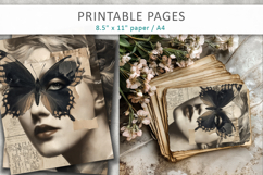 Vintage Woman Junk Journal, scrapbook paper Product Image 3