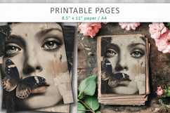 Vintage Woman Junk Journal, journal supplies Product Image 3