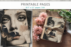 Vintage Woman Junk Journal, journal supplies Product Image 4