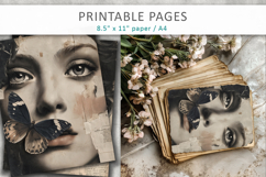 Vintage Woman Junk Journal, journal supplies Product Image 1