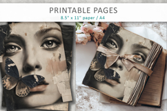 Vintage Woman Junk Journal, journal supplies Product Image 5