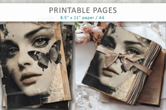 Vintage Woman Junk Journal, Shabby Chic Ephemera Product Image 3