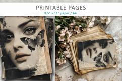 Vintage Woman Junk Journal, Shabby Chic Ephemera Product Image 4