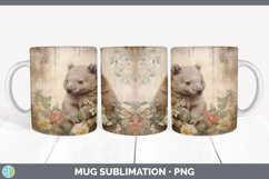 GorgeousDecoupage Wombats Mug Wrap design.