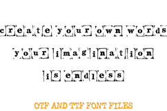 Vintage Wood Print Blocks Lettering ABC Font Typography Text Product Image 5