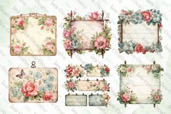 Vintage Floral Wooden Board Sublimation Product Image 3