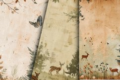 Vintage Woodland Digital Paper Bundle Product Image 2