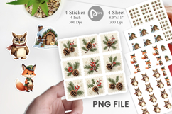 Vintage Woodland Post Office Sticker Product Image 1