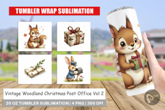 Vintage Woodland Post Office Tumbler Product Image 1