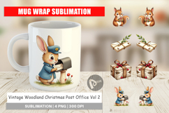Vintage Woodland Post Office Mug Wrap Product Image 1