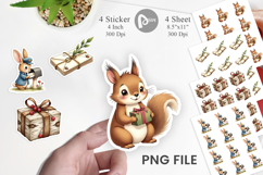 Vintage Woodland Post Office Sticker Product Image 1