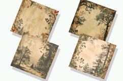Vintage Woodland Digital Paper Bundle Product Image 3