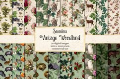 Vintage Woodland Digital Paper Product Image 1