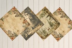 Vintage Woodland Digital Paper Bundle Product Image 4