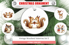 Vintage Woodland Valentine Ornament Product Image 1
