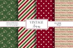 Vintage Christmas Digital Paper Product Image 1