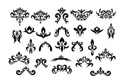 Vintage Damask frame border pattern Product Image 5