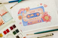 90s vintage valentines day nostalgia clipart&sublimation Product Image 2