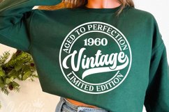 Vintage 1960 Svg, Birthday Svg, All Original Parts Svg Product Image 1