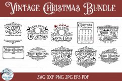 Vintage Christmas SVG Bundle - 10 Victorian Holiday Designs Product Image 2