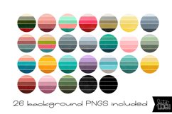 Vintage Gradient Circles | Sublimation Printable Elements Product Image 2