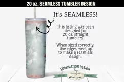 Vintage Green Pink Christmas Snowman SEAMLESS 20 oz Tumbler Product Image 2