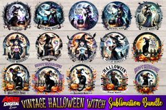 Vintage Halloween Witch Sublimation BUNDLE 1 Product Image 4